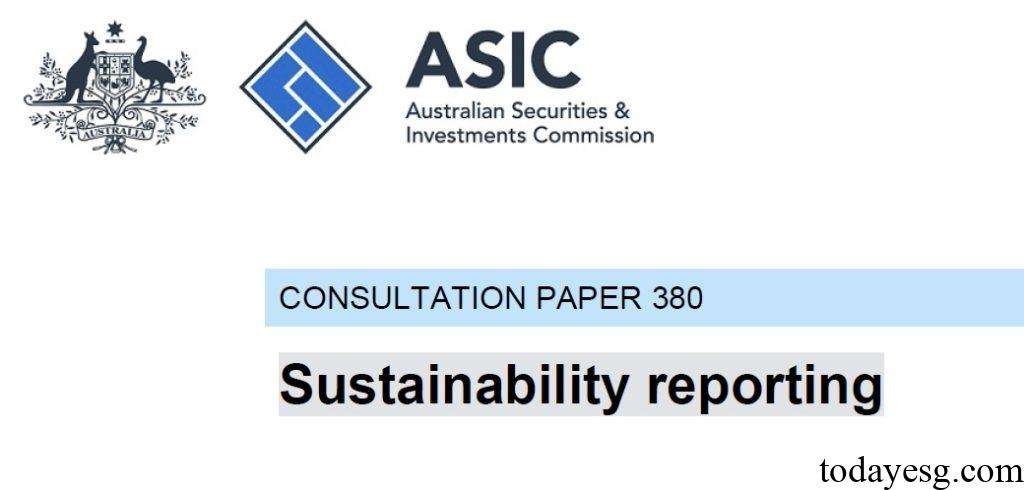 ASIC Sustainability Reporting