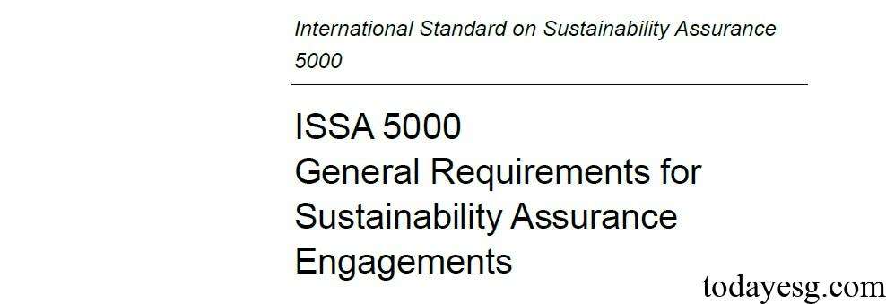 International Standard on Sustainability Assurance ISSA 5000