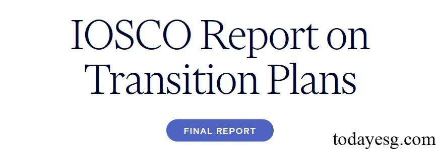 IOSCO Report on Transition Plan Disclosures